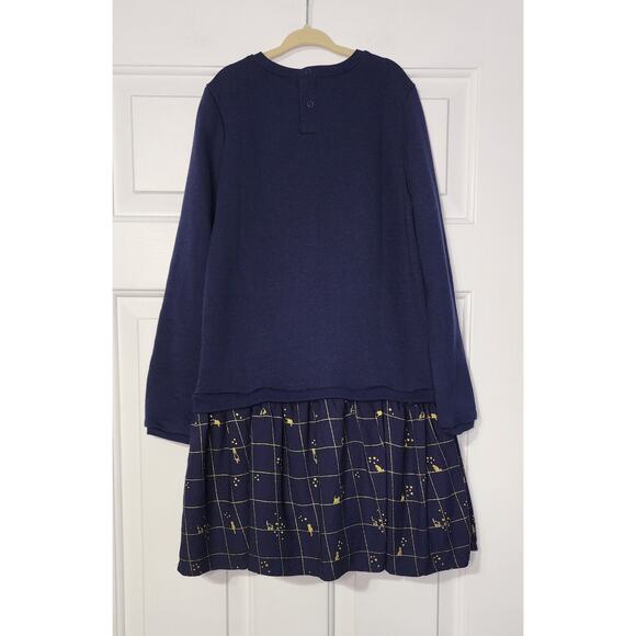 Epk Girls Dress Navy Dress Cats‎ Hearts Size 10 - Picture 3 of 5